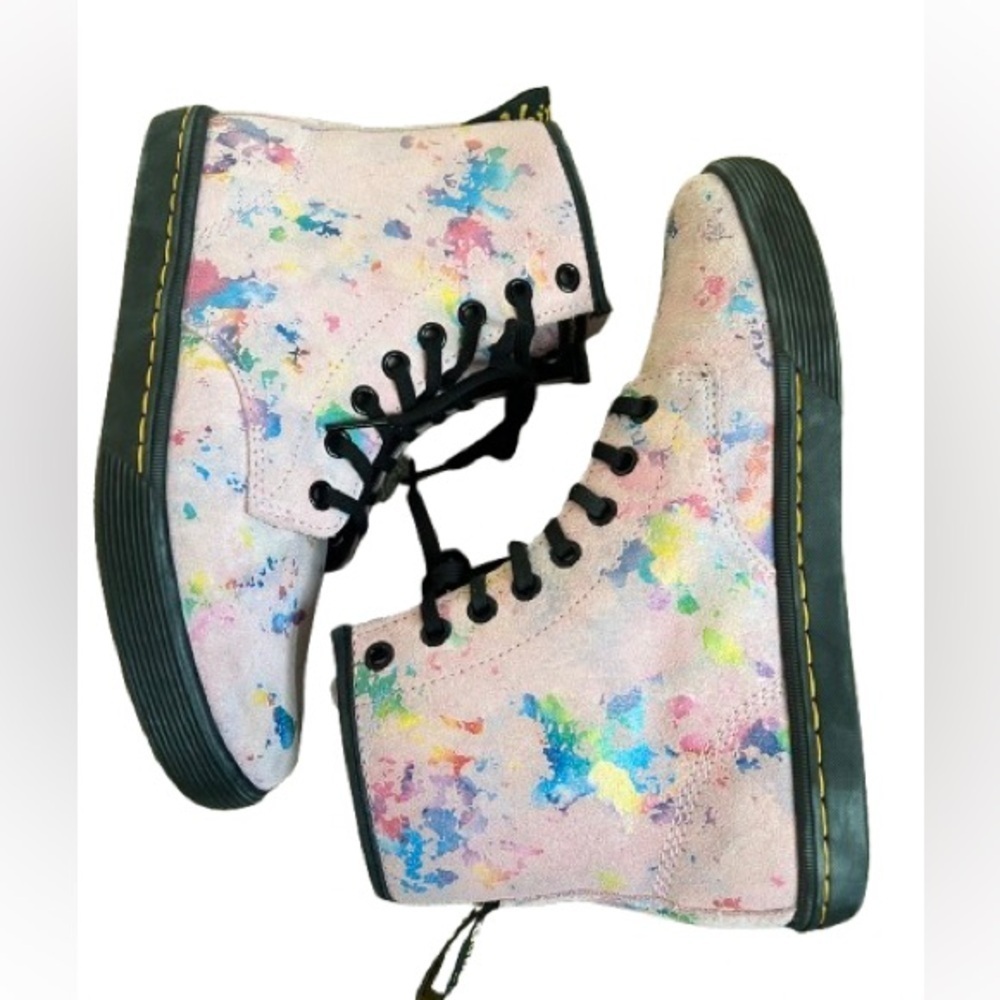 Dr. Martens SHERIDAN WOMEN'S CONFETTI SUEDE CASUAL BOOTS - Picture 3 of 7